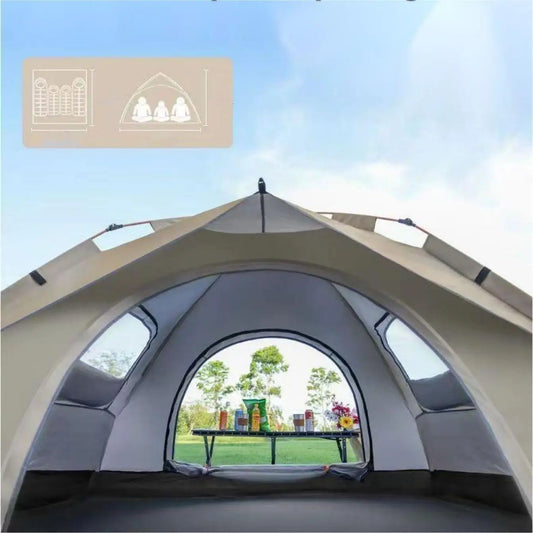 Travel Camping Tent Two Doors & Windows