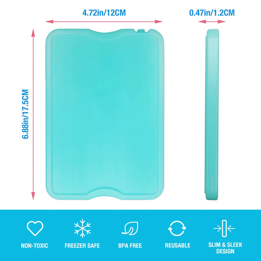4pcs Ice packs for Lunch Box, Freezer Ice packs