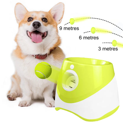 Dog Tennis Launcher Automatic Ball Launcher Throwing Machine Catapult Rechargable