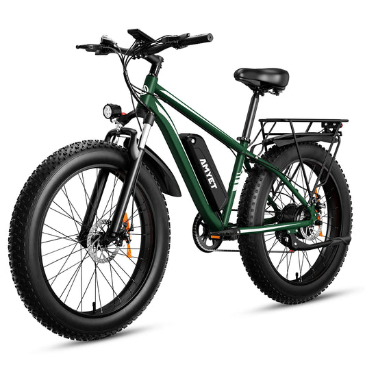 Electric Bike for Adults 1000W Electric Bicycle 48V 15AH E Bike 26" Fat Tire Mountain 31mph Dual Shock Absorber