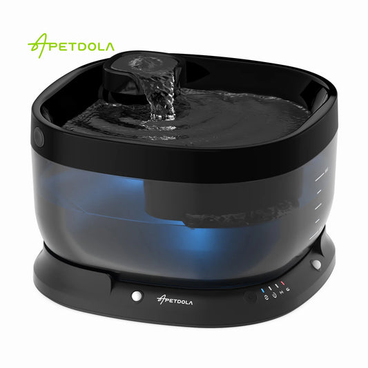 APETDOLA 7L Wireless Dog Water Fountain Auto Sensor Drinking Fountain