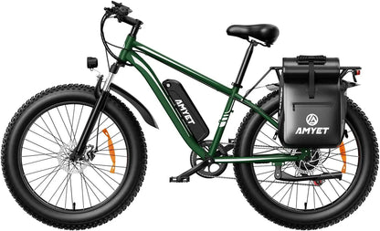 Electric Bike for Adults 1000W Electric Bicycle 48V 15AH E Bike 26" Fat Tire Mountain 31mph Dual Shock Absorber