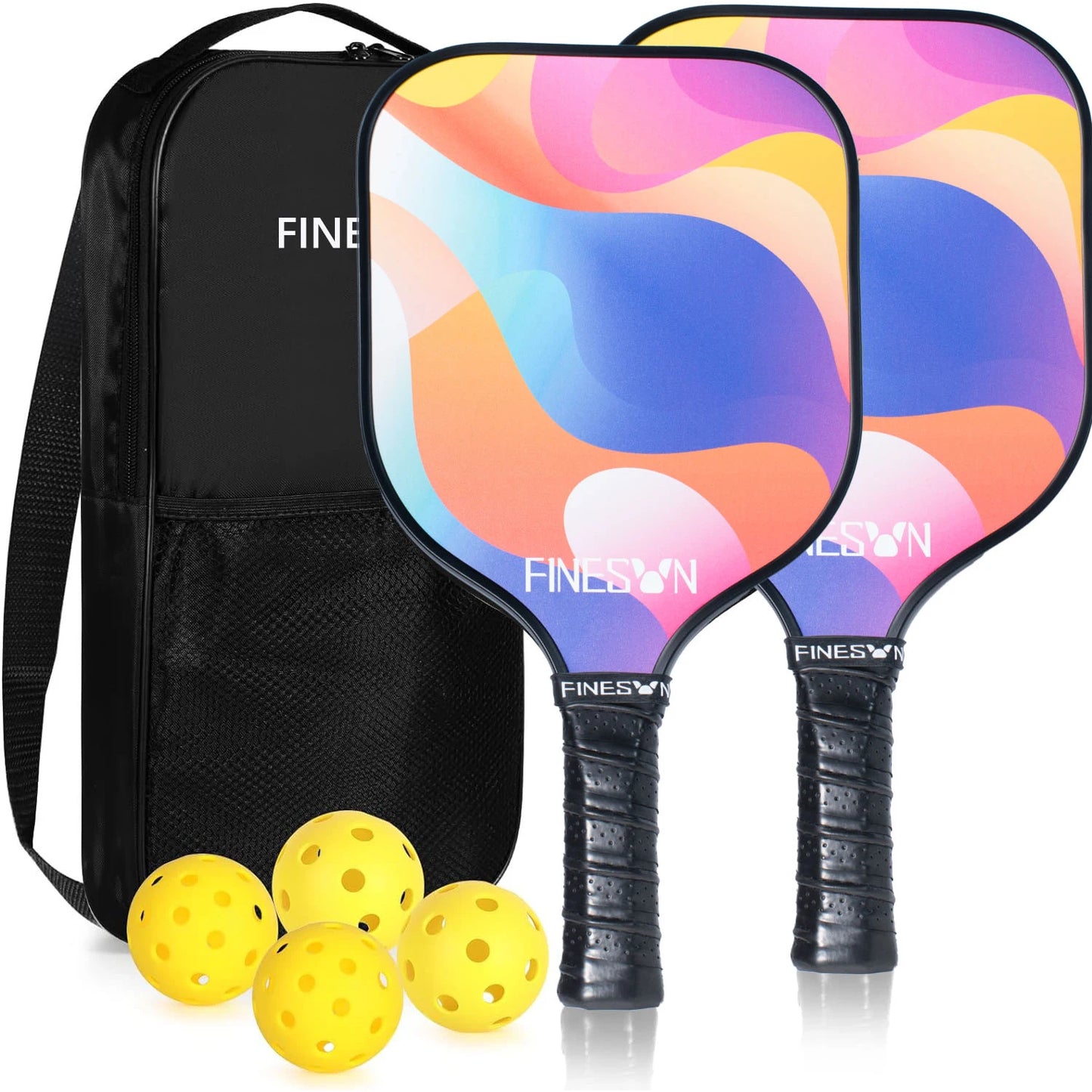 Pickleball Paddle Set with Pickleball Bag USAPA Compliant Indoor/Outdoor