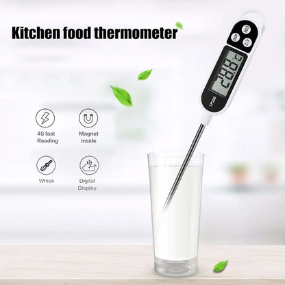 Electronic Food Thermometer Instant Read Meat Thermometer LCD Display Digital