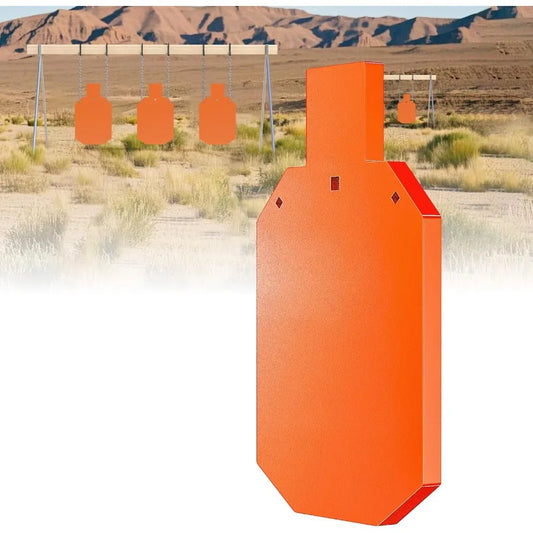 AR 500 Steel Target 1 2 Inch Thick Heavy Duty Steel Silhouette Target LaserCut Steel Plate Targets for Shooting Range