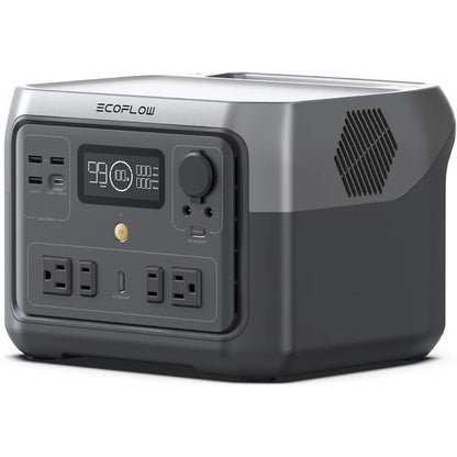 ECOFLOW Portable Power Station River 2 Max 500, 499Wh LiFePO4 Battery/ 1 Hour Fast Charging, Up to 1000W Output Solar Generator