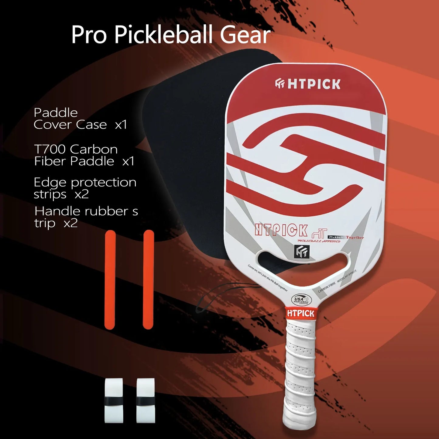 Competition T700 Carbon Fiber Pickleball Racket