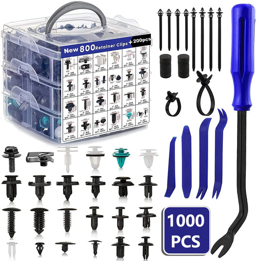 Car Retainer Clips Auto Fasteners Kit Fender Retainer with Fastener Remover