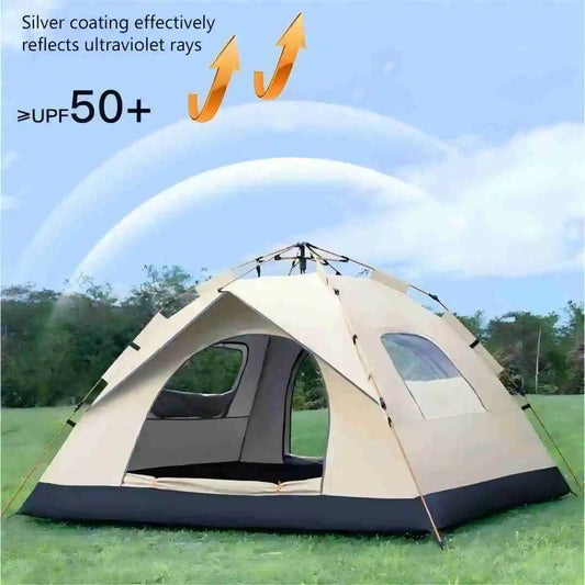 Travel Camping Tent Two Doors & Windows