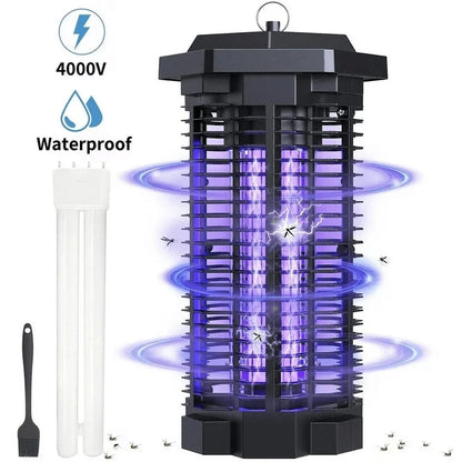 4000V Waterproof Electric Bug Zappers 2500sq.ft Low Light intensity 7.1"