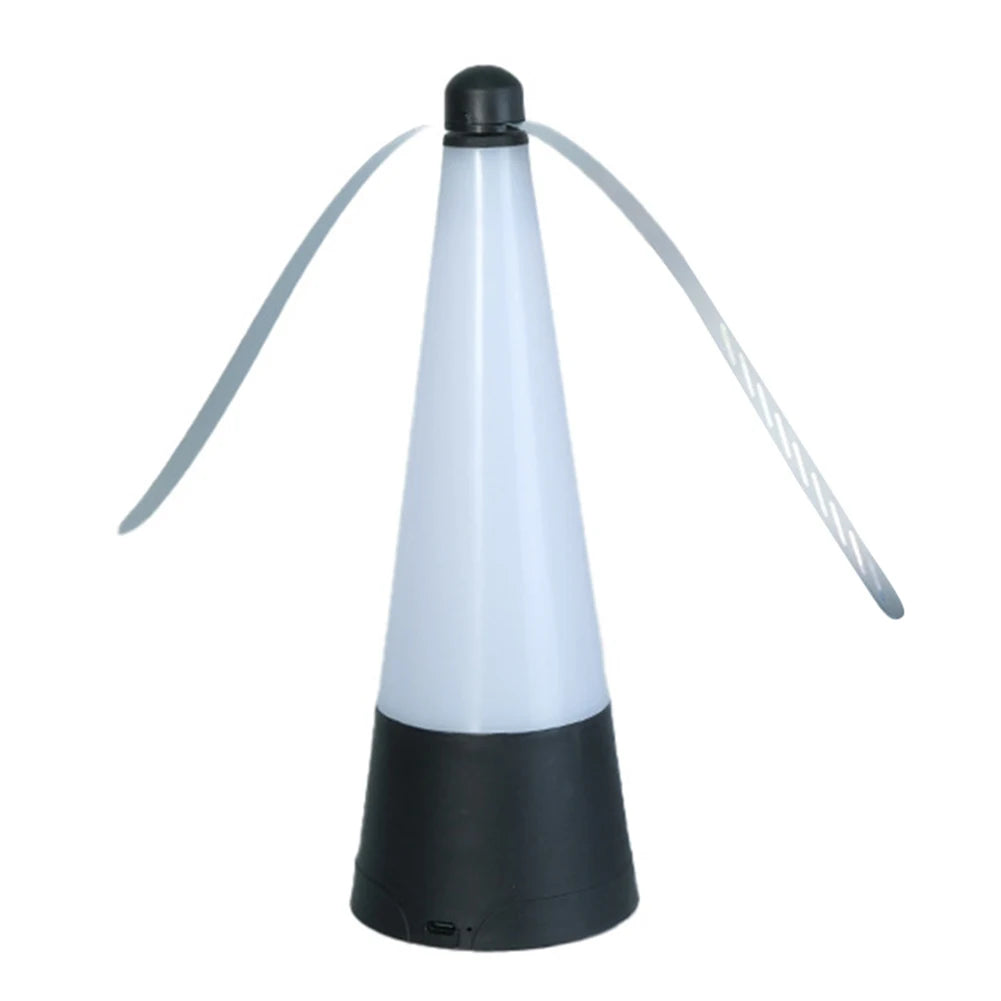 Portable Mosquito Repellent Fan with LED Light USB Rechargeable
